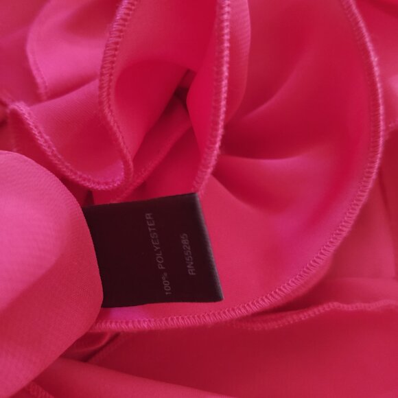 🫦ROSETTE Fuschia Rose Bow-Blouse by EXPRESS Size S - Picture 5 of 9